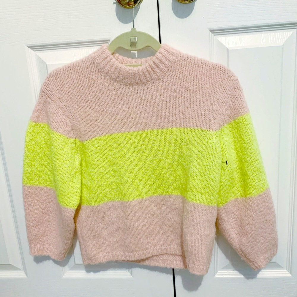 Tibi Puff Sleeve Sweater